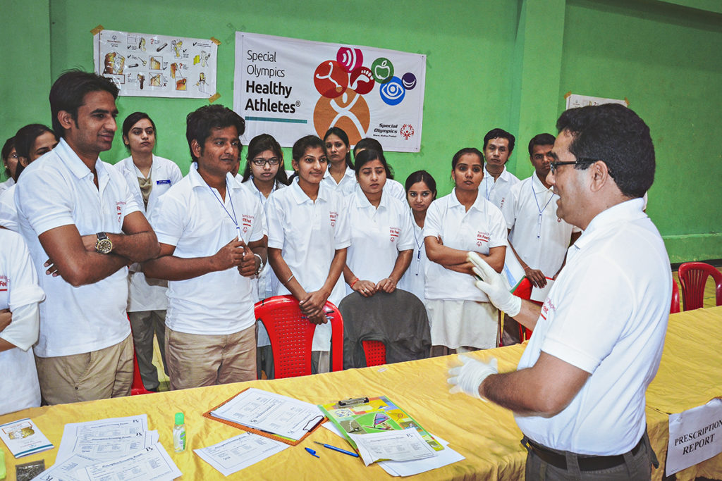 DR GOVIND BISHT (RIGHT) HAS FREQUENTLY VOLUNTEERED WITH SPECIAL OLYMPICS BHARAT.