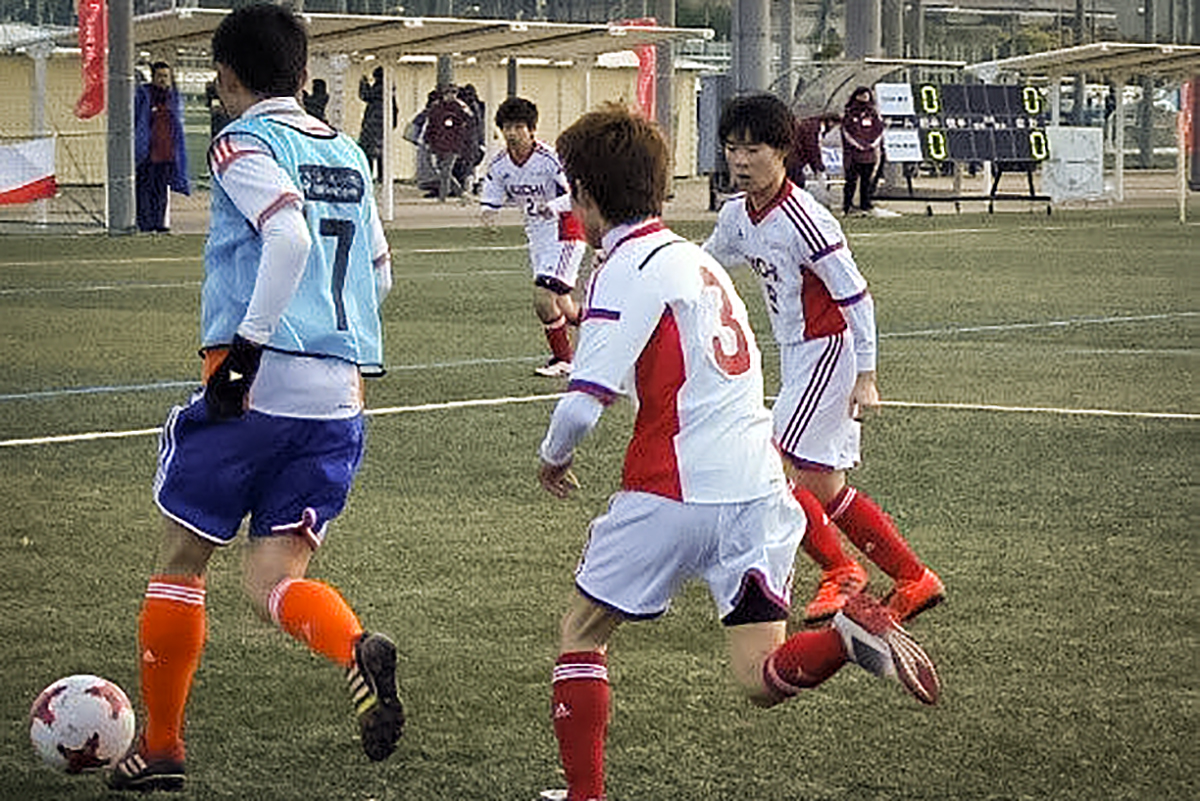Hibiki Yashiro, a soccer player under the Unified program for Special Olympics Asia Pacific, in Japan